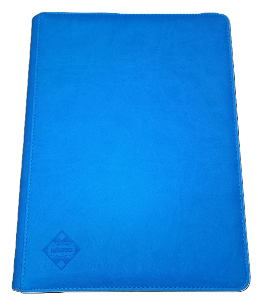 Kaissa Mappe: Premium Binder   18-pocket  Holder 360 Kort  Light Blue  Lysebl 195 165