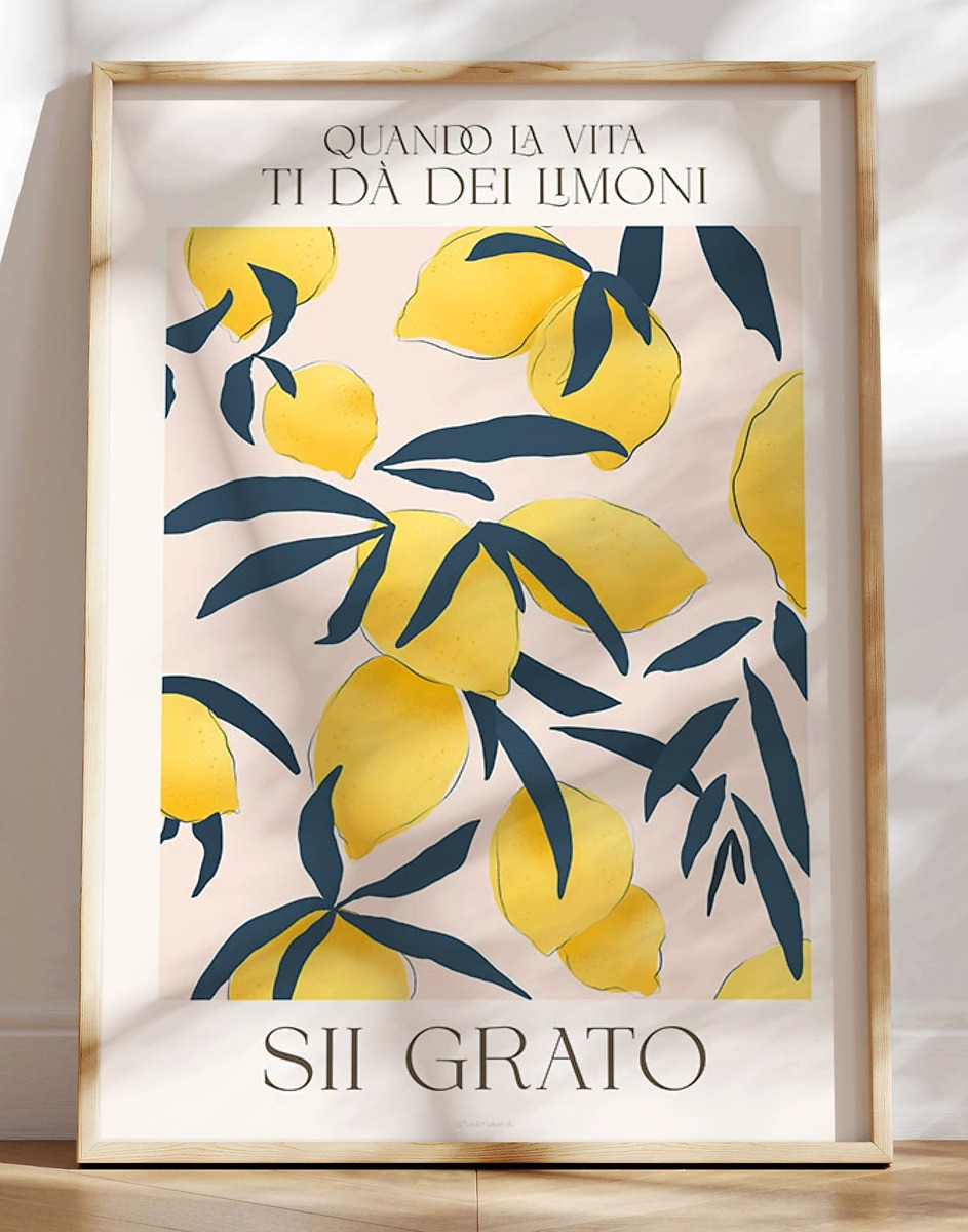 Lemon Plakat Sii Grato