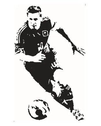 Lionel Messi Wallsticker  85 5x53cm