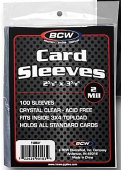 100 Lommer Bcw Standard Soft Sleeves  Bl 195 184 De Lommer  Gode Til Opbevaring   Toploaders   Clear Transparent Gennemsigtig  Sleeves  Bcw- -