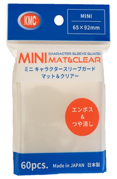 60 Lommer  Kmc Mini Character Guard  Oversized Outer Covers  Mat   Clear Sleeves