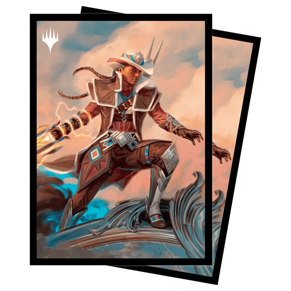 100 Lommer  Magic Outlaws Of Thunder Junction: Key Art   Annie Flash  The Veteran Matte Deck Protector Sleeves Ultra Pro  38358