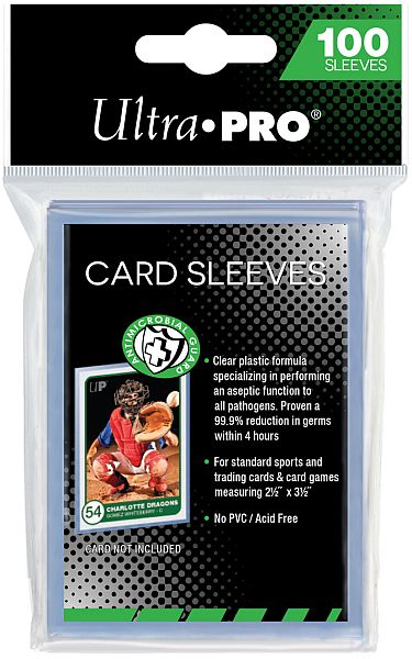 100 Lommer Ultra Pro Antimicrobial Soft Sleeves  Bl 195 184 De Lommer  God Til Opbevaring   Mapper   Clear Transparent Gennemsigtig  Sleeves