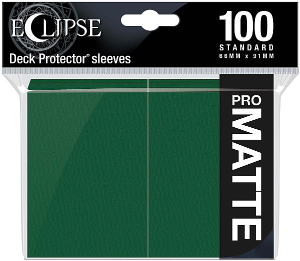 100 Lommer  Ultra Pro Eclipse  2020 : Forest Green  Grøn   Top Kvalitet  Pro-matte Non-glare Professional Sleeves  15617