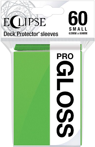 60 Lommer Ultra Pro Eclipse Gloss Small: Lime Green  Gr 195 184     Top Kvalitet  Professional Sleeves  15630