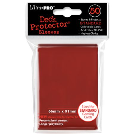 50 Lommer  Ultra Pro Pro-gloss: Red    195 184 De     195 184   Kvalitet  Lava Red Sleeves  82672