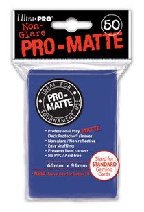 50 Lommer  Ultra Pro Pro-matte: Blue  Blå   Høj Kvalitet  Non-glare Professional Sleeves  82653