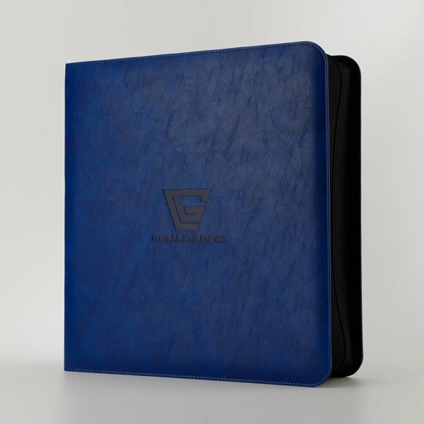 Mappe Gemloader Premium  -pocket Graded Card Ring Binder  Ringbind : Blue  Holder 28 Kort   Slabs