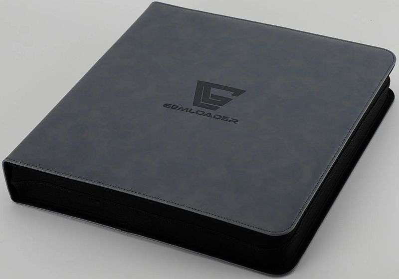 Mappe Gemloader Premium 12-pocket Toploader Binder: Grey  Holder 336 Kort