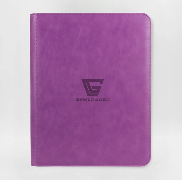 Mappe Gemloader Premium  -pocket Toploader Binder: Purple  Holder 216 Kort