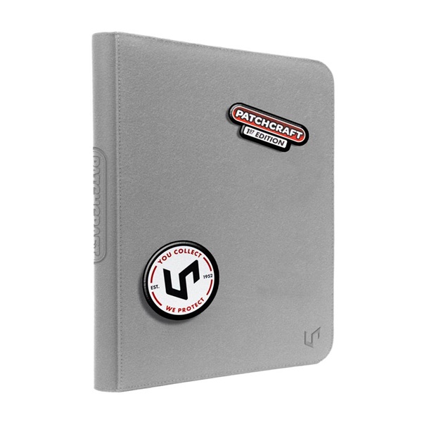 Mappe Zippered  -pocket Pro-binder Patchcraft: Gray 18x20  Plads Til 360 Kort  Ultra Pro  16643