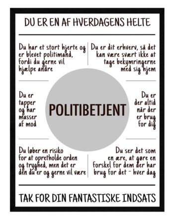 Politibetjent Plakat