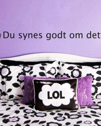 Synes Godt Om Wallsticker