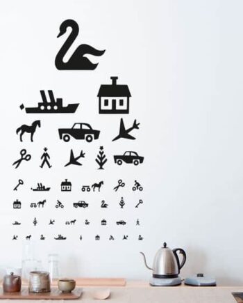 Synstavle Wallsticker
