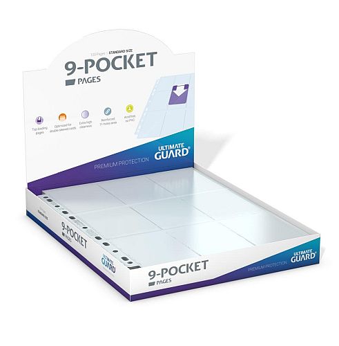 Ultimate Guard  -pocket Pages  Mappelommer 11 Huller  Top-loading Clear  100