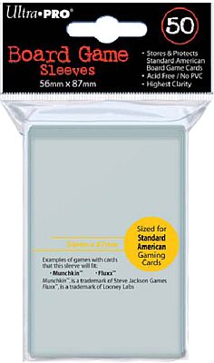 Ultra Pro American Standard Card Sleeves  Yellow Code  56x87mm 50 Lommer  82914
