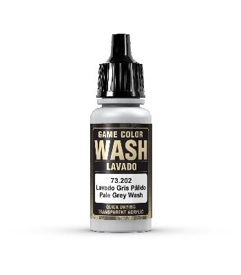 Vallejo Maling Game Color: Wash Pale Grey Wash 17ml