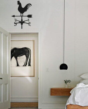 Vejrhane Wallsticker