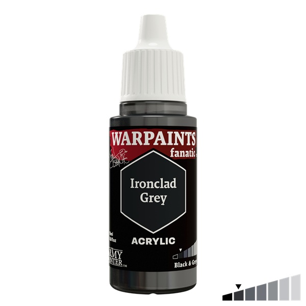 Army Painter Warpaints: Masterclass: John Blanche Fanatic: Acrylics Ironclad Grey Wp4002