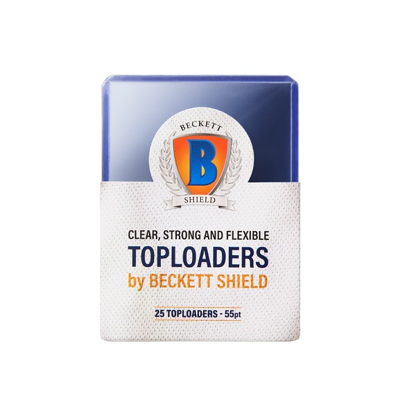 Beckett Shield Card Sleeves  Toploader : Clear  55pt  Box  25 Stk  Plastik Deck Protector Til Kort   Lommer