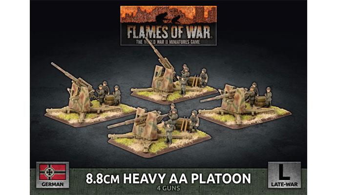 8cm Heavy Aa Platoon  X4 Plastic