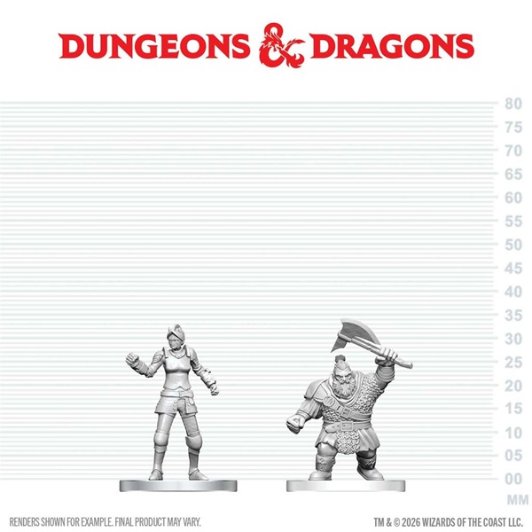 Dungeons Dragons Nolzur Apos Marvelous Miniatures: Cultist Of Bane Dwarf Zhentilar Soldier Wzk90891