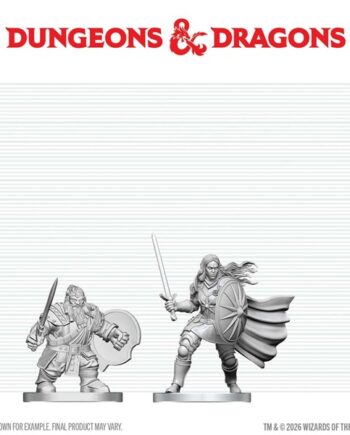 Dungeons   Dragons Nolzur Apos   Marvelous Miniatures: Dwarf Fighter   Orc Paladin  Wzk90887