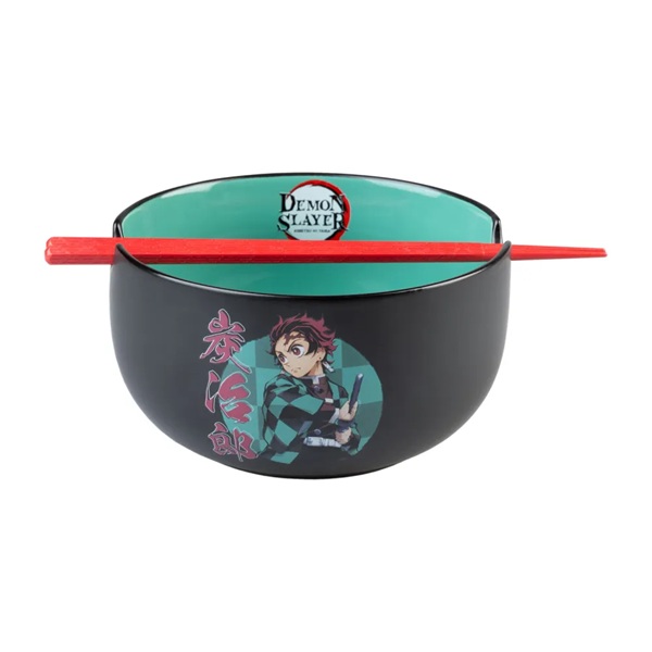 Demon Slayer Ramen Bowl With Chopsticks