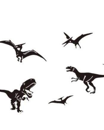 Dinosaurus Wallsticker Med   Forskellige Dinosaur Fra Urtiden