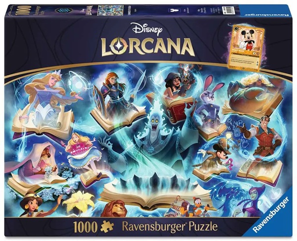 Disney Lorcana: Glimmers Of The Realm: Sapphire Jigsaw Puzzle  1000 Pieces
