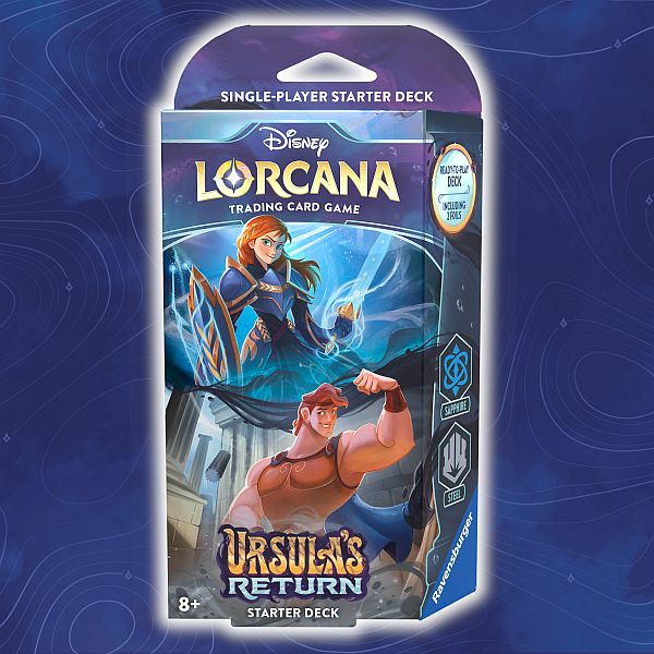 Disney Lorcana Tcg: Set 04 Ursula Apos   Return Starter Deck: Sapphire Steel  Anna   Hercules