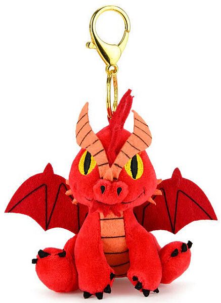 Dungeons Dragons Red Dragon Kidrobot Phunny Plush Bamse Keyring Charm 7cm