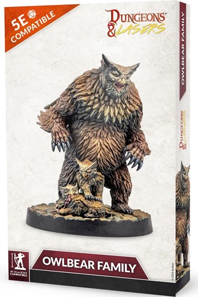 Dungeons Lasers Owlbear Family