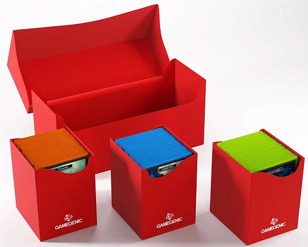 Gamegenic Deck Box: Triple Deck Holder 300    Red    195 184