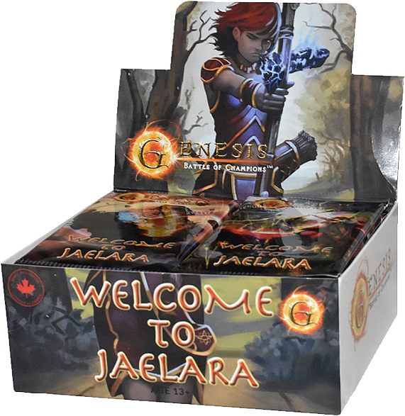 Genesis: Battle Of Champions Tcg: Welcome To Jaelara Booster Display  Box Med 24 Pakker
