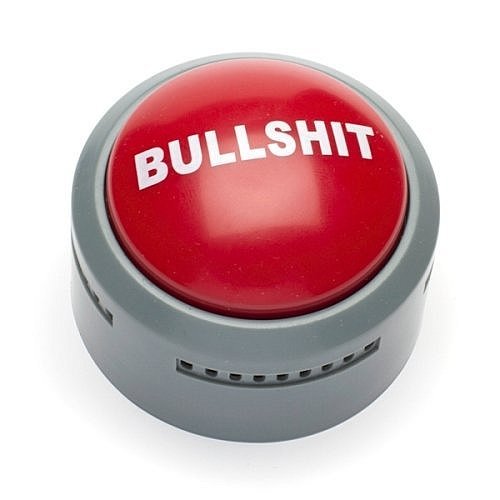 Good Game Llc Bullshit Button Rød  Med Lyd   Quot Bs Quot