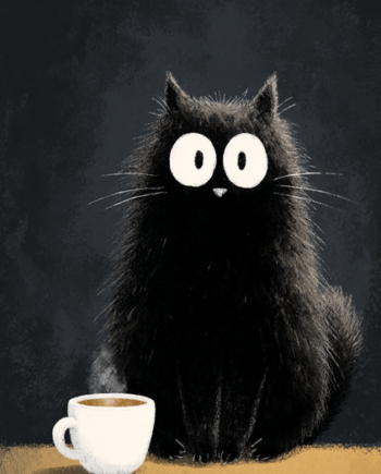 Kaffe Plakat 121  Klar Til Koffein