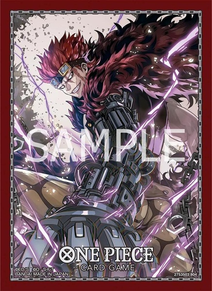 70 Lommer One Piece Card Game Official Sleeves Vol : Eustass Captain Kid Deck Protector Sleeves