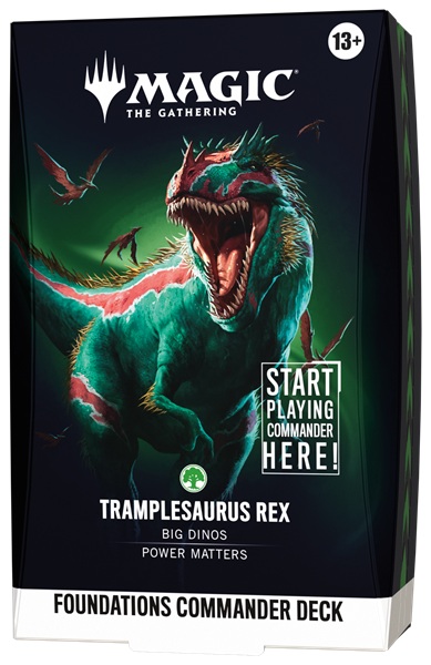 Magic: The Gathering Foundations Starter Commander Edh Multiplayer Magic Deck: V5 Tramplesaurus Rex 100 Kort