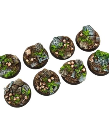 Micro Art Studio Resin Bases: Graveyard Bases  Round 32mm