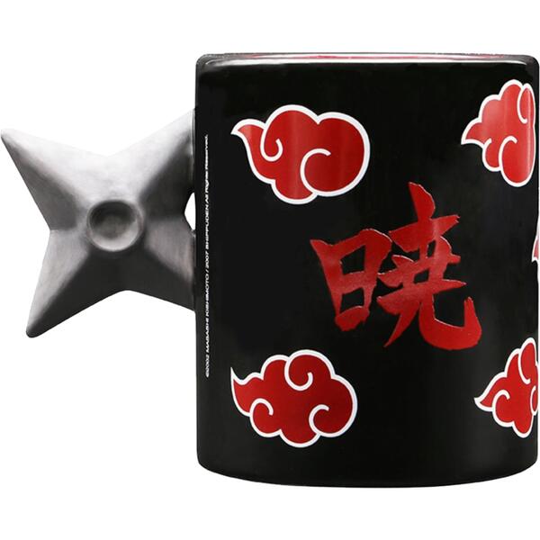 Naruto Shippuden Shuriken Akatsuki 3d Handle Mug 460ml