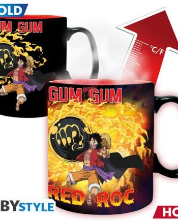 One Piece Luffy Vs Kaido Heat Change Mug 460ml
