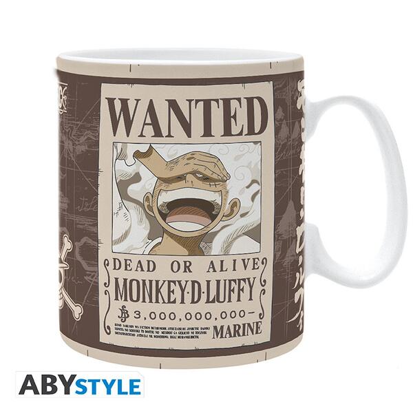 One Piece Luffy Wanted Mug 460ml