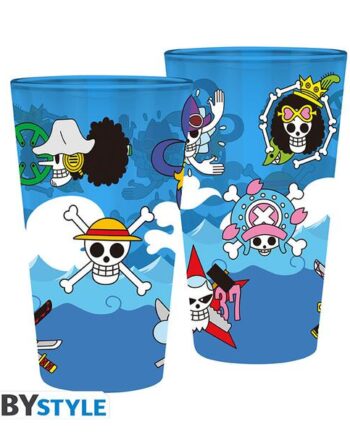 One Piece Skulls Large Glass 400ml