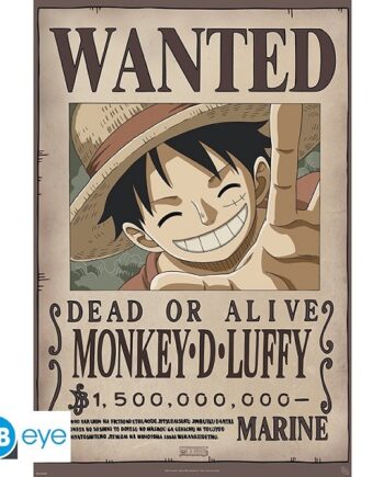 One Piece Wanted Luffy New   Poster Plakat 61x91 5cm