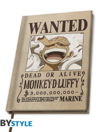 One Piece Wanted Luffy Wano A5 Notebook
