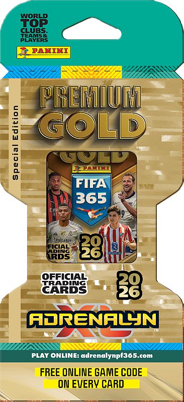 Panini Adrenalyn : Fifa 365 2026 Special Edition Premium Gold Blister Pakke Booster Pack