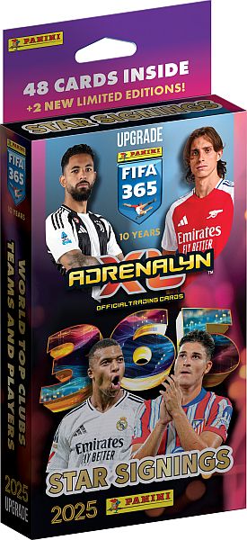 Panini Adrenalyn  : Fifa 365 2025 Upgrade Star Signings Booster Set  Deck  Blister Med 48 Kort   Limited Edition