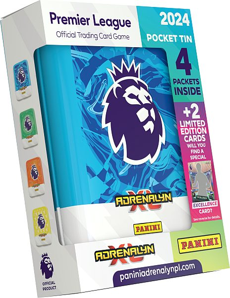 Panini Adrenalyn : Premier League 2023 2024 Pocket Tin Booster Packs Limited-kort