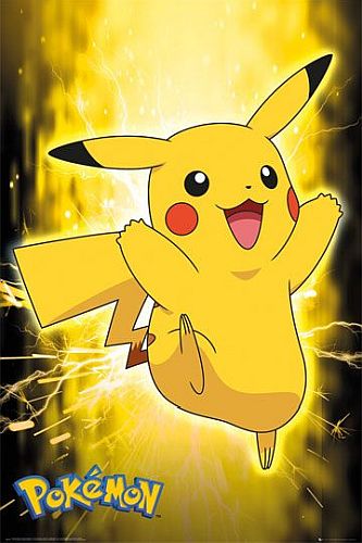 Pokémon Poster Plakat Pikachu Neon 61   91cm